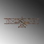 Wallity Rusty Airplane Escultura de pared